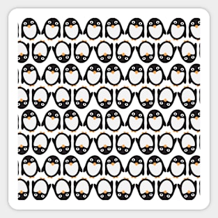 Cute Dancing penguins pattern Sticker